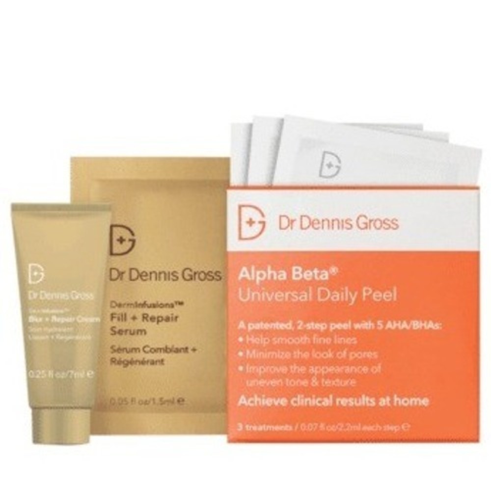 Dr Dennis Gross Alpha Beta Universal Daily Peel DermInfusions Serum Cream Set